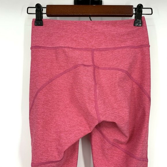 Outdoor Voices Flamingo Pink Crop Warm Up Leggings - Picture 9 of 10